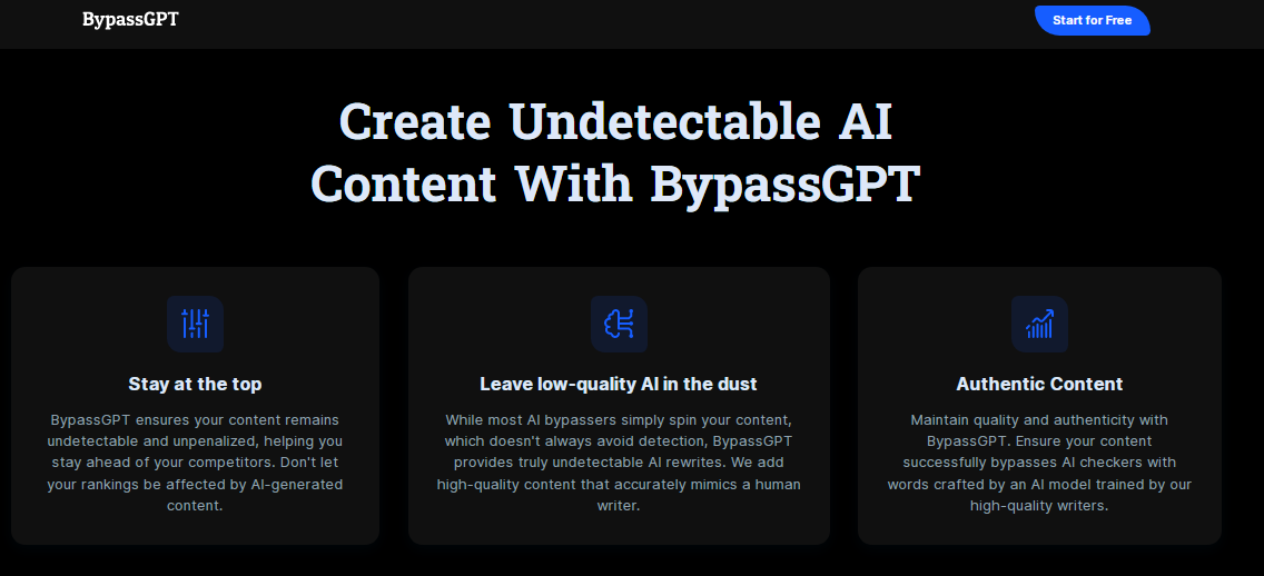 Features of BypassGPT