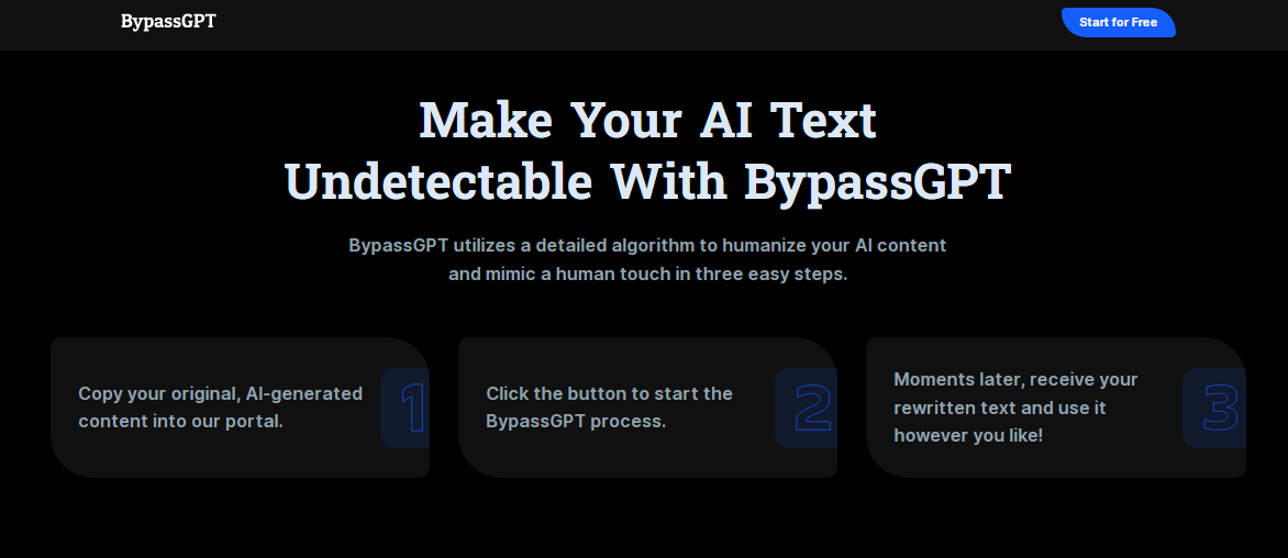 How to use BypassGPT